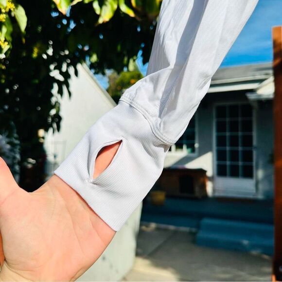 Lululemon White  Zip-Up Hoodie Jacket Reversible - Picture 4 of 8